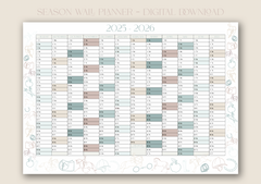 2025-2026 Wall Calendar - Digital Download
