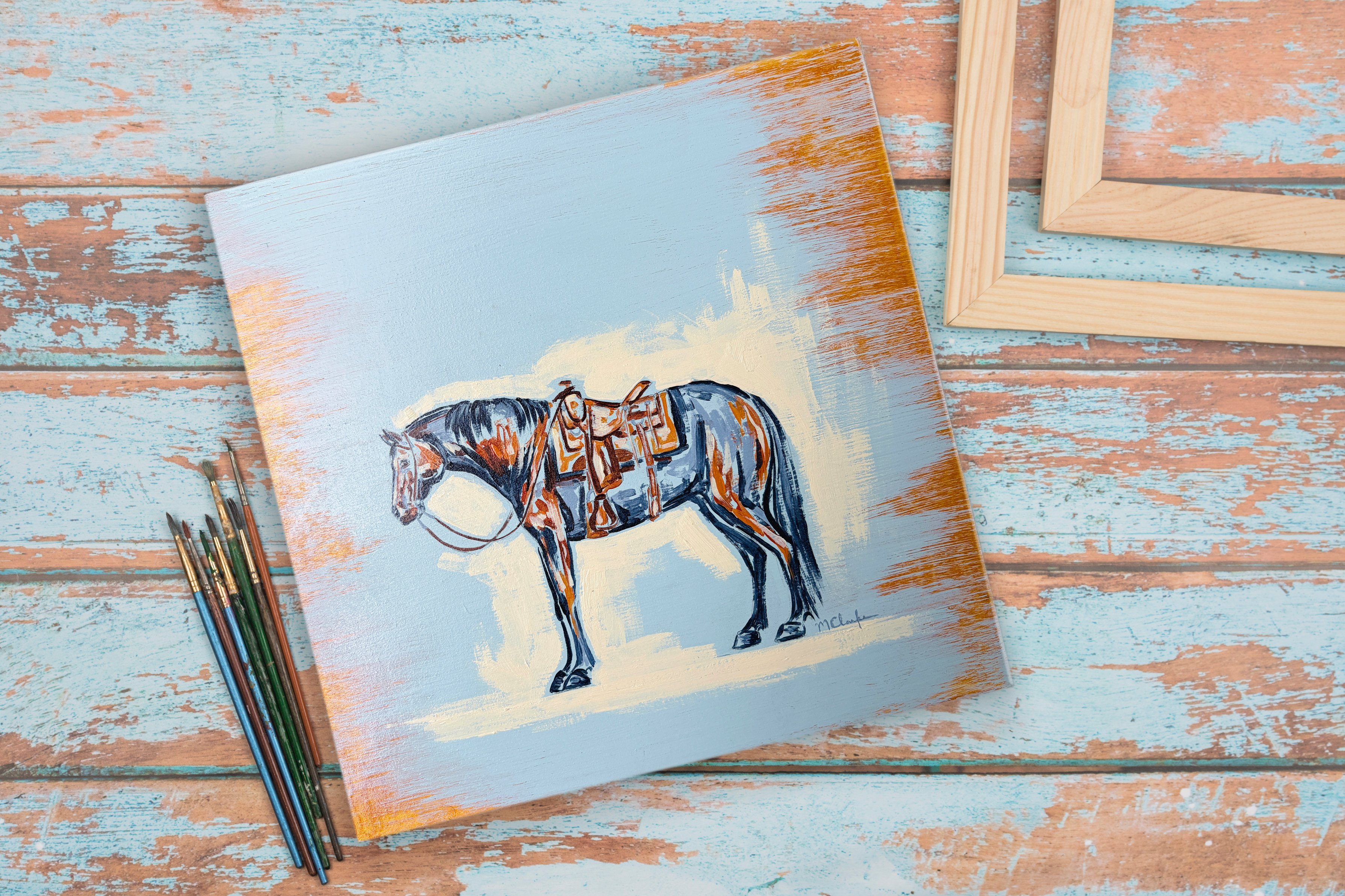 "Nothing But Time" - Dust & Daydreams Collection - Original Acrylic Painting