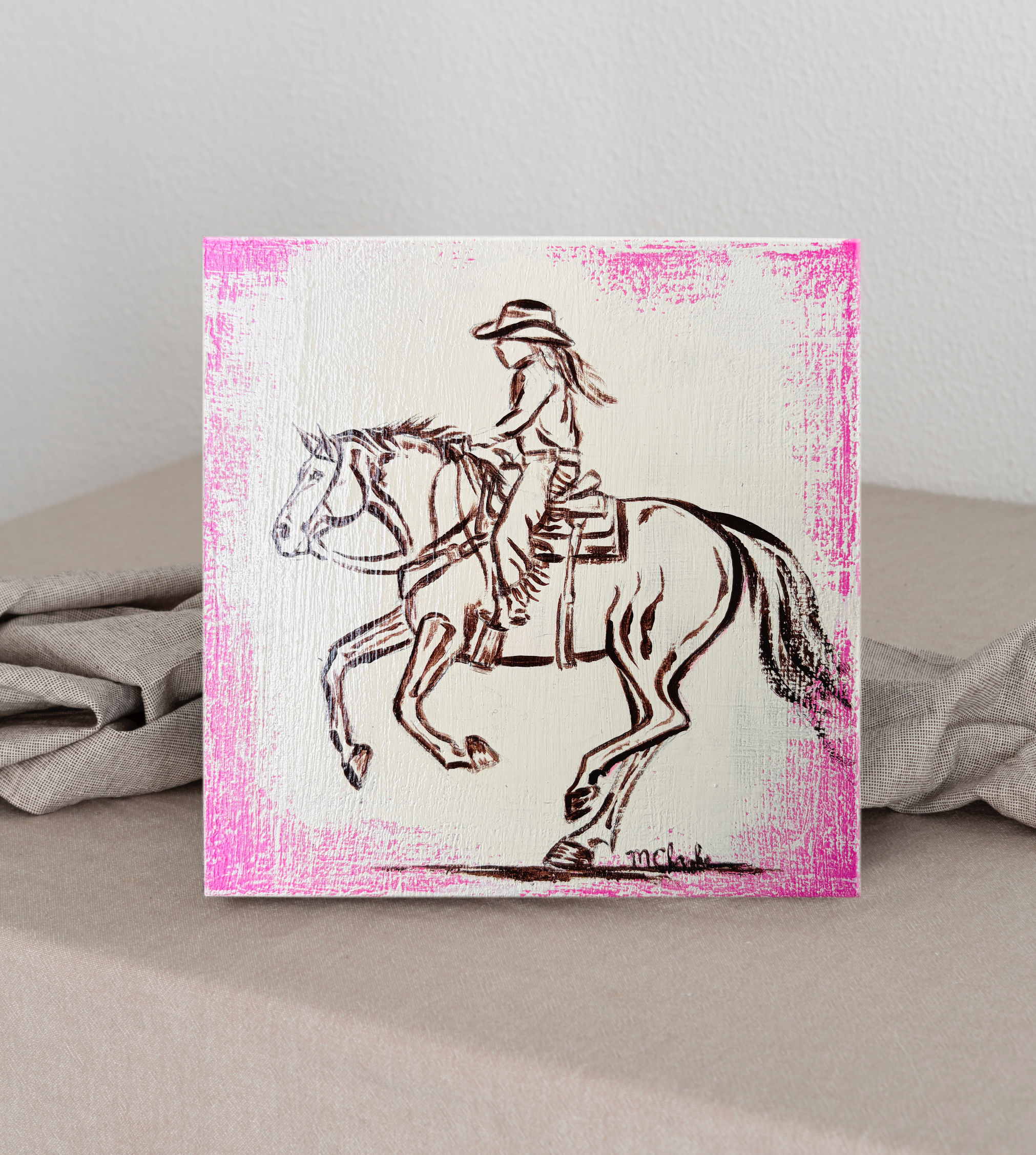 "Long Live Cowgirls" - Dust & Daydreams Collection - Original Acrylic Painting