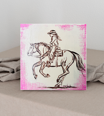 "Long Live Cowgirls" - Dust & Daydreams Collection - Original Acrylic Painting
