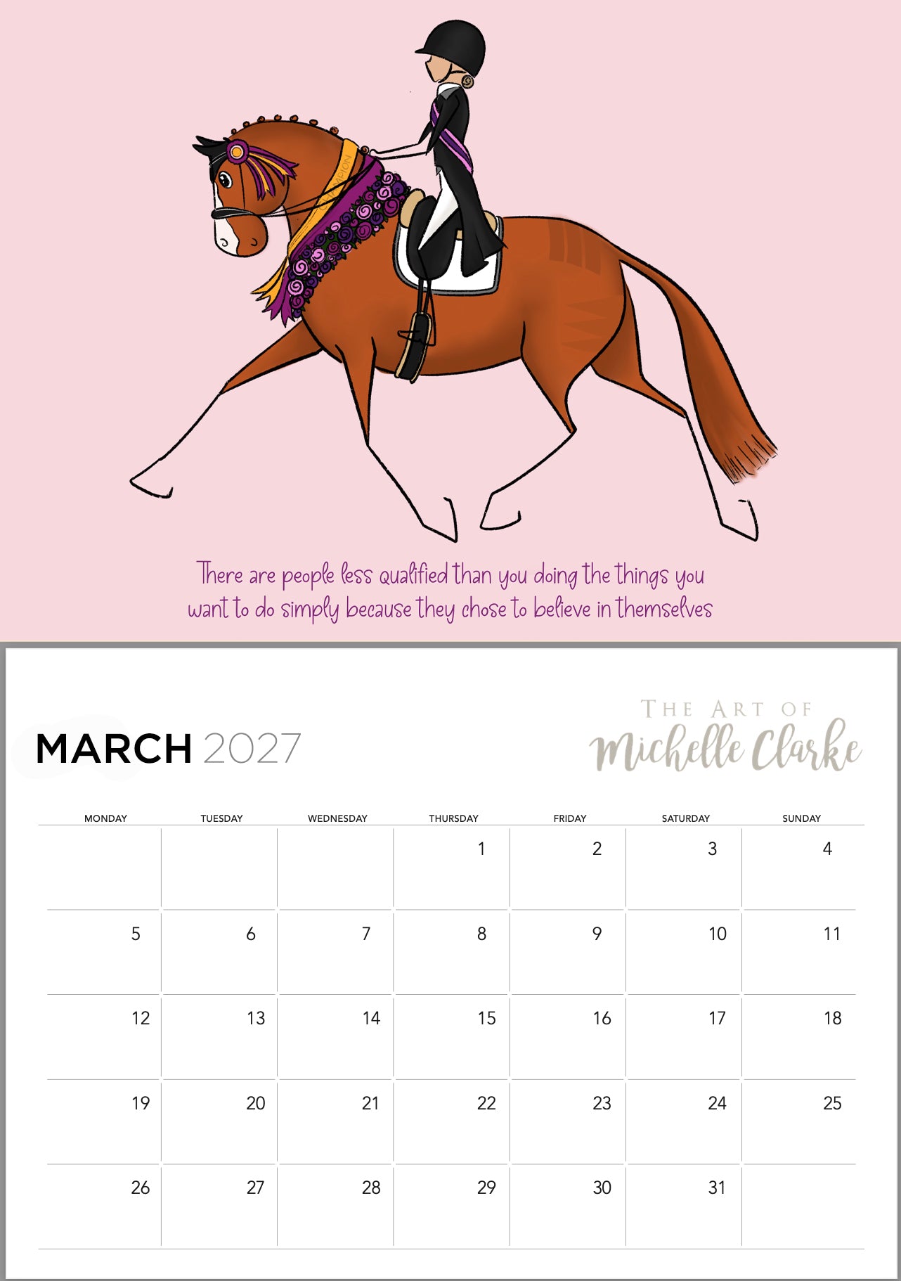 PRE-ORDER 'Notes From The Saddle' 2027 Calendar