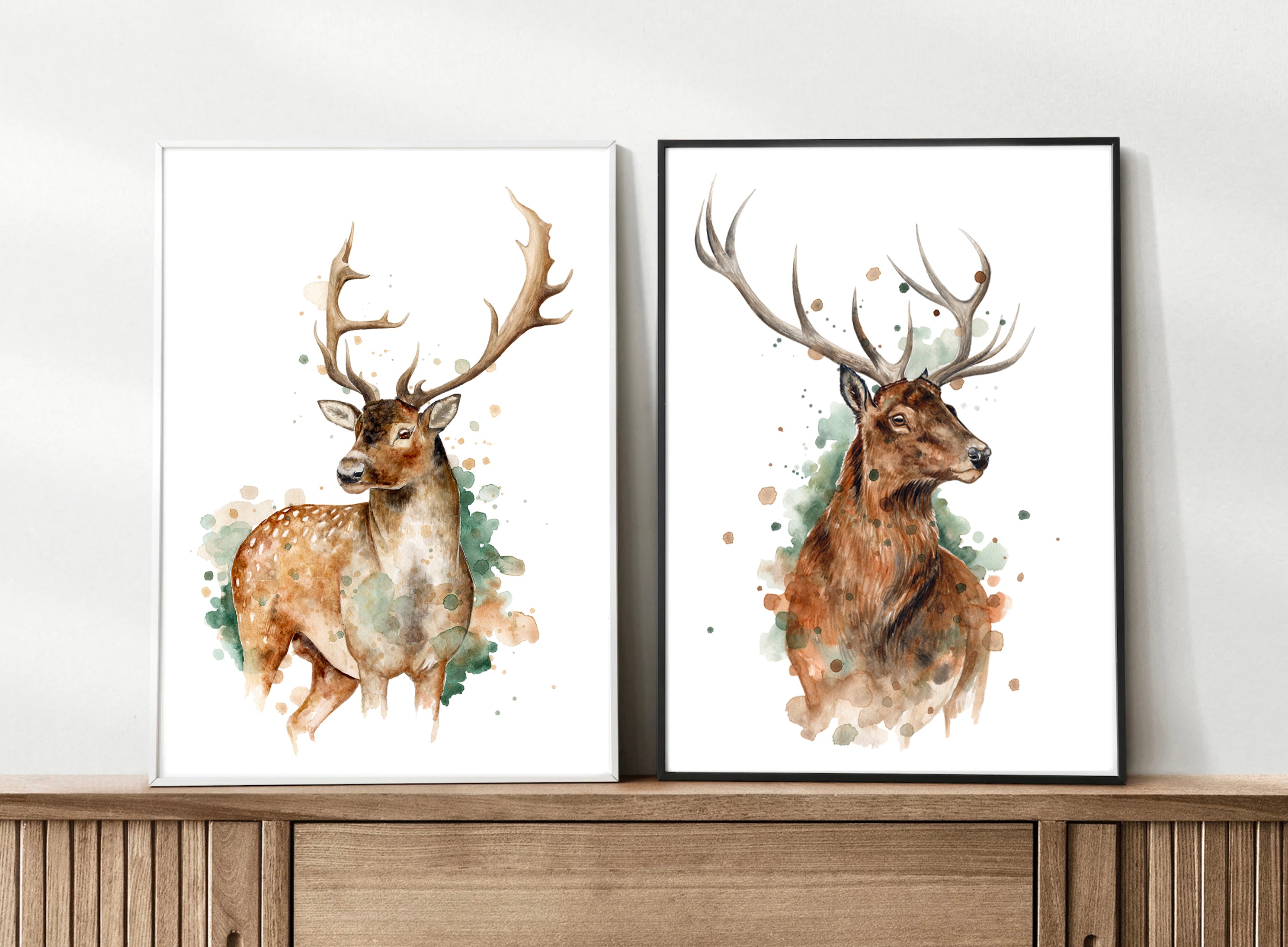 Fallow Stag - Watercolour Art Print