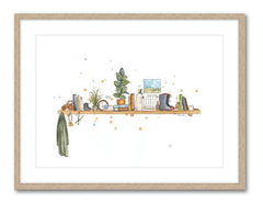 The Dairy Farmer's Shelf - Watercolour Print