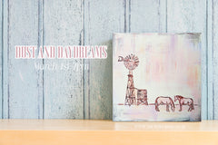 "North Windmill" - Dust & Daydreams Collection - Original Acrylic Painting