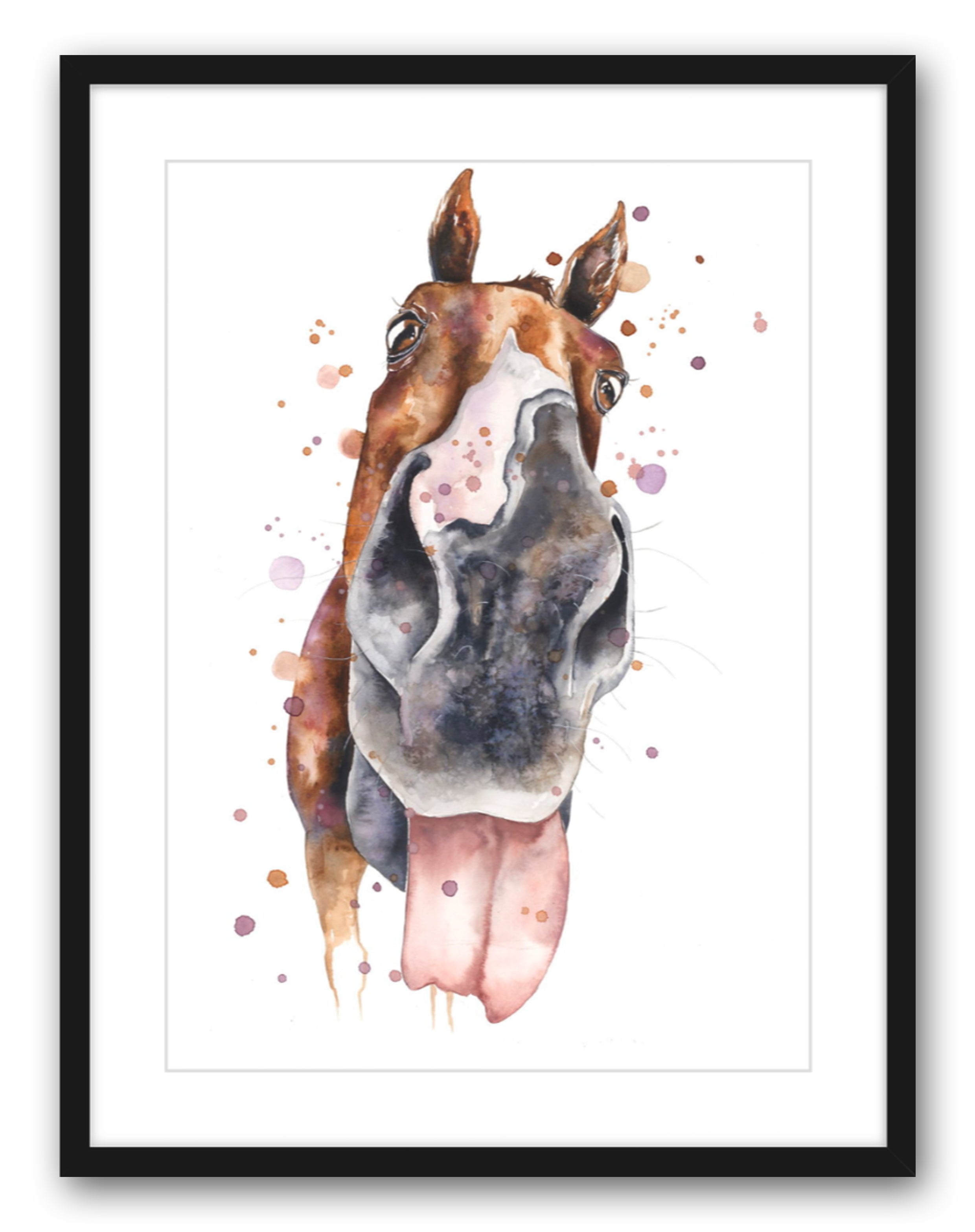 Gary the Horse - Watercolour Print