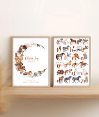 Personalised Equestrian Name Print - Watercolour Art Print