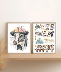 NEW Farming 123 - Watercolour Art Print