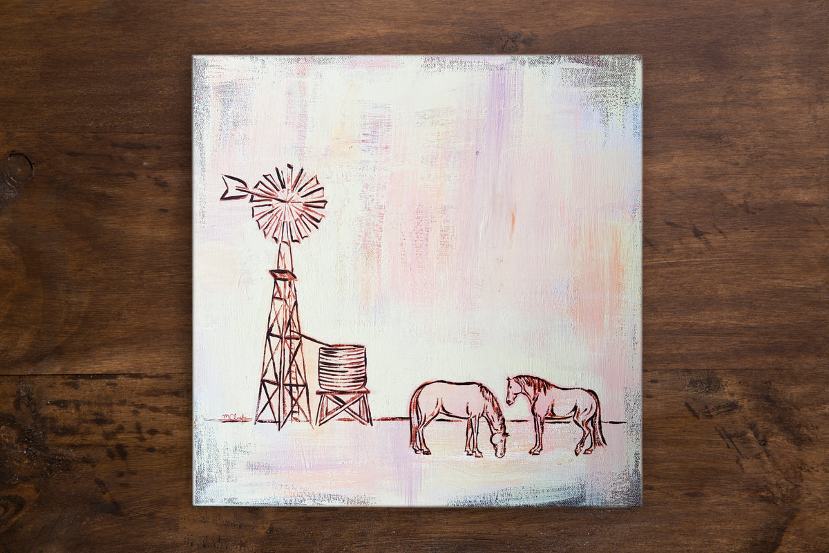 "North Windmill" - Dust & Daydreams Collection - Original Acrylic Painting