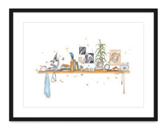 The Vet's Shelf - Watercolour Print